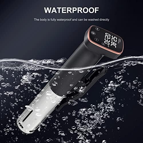 Sous Vide Machine, Sous Vide Cooker 1100W, Immersion Circulator Cooker, Stainless Steel with Touch Control, Accurate Temperature, Time Control and Fast heating, Low Noise, IPX7 Waterproof - Image 6