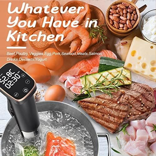 OOIIOR Sous Vide Machine Precision Cooker, 1100W Sous Vide Cooker Immersion Circulators Joule Sous Vide Souvi Cooker, IPX7 Waterproof, Ultra-quiet Working, Accurate Temperature Time Control - Image 7