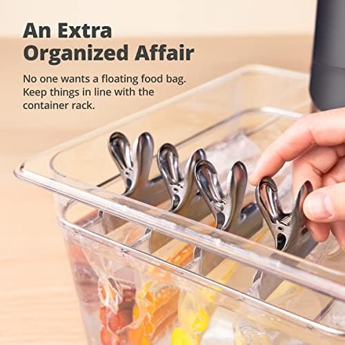 Greater Goods Pro Sous Vide Kit - An 1100 Watt, Powerful, Precise Sous Vide Cooker and Premium, Plastic Container with Sous Vide Rack, Lid, and Neoprene Sleeve | Designed in St. Louis (Birch Kit) - Image 6