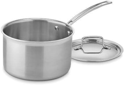 Cuisinart MultiClad Pro Stainless Steel 2-Quart Saucepan with Cover & MCP194-20N MultiClad Pro Stainless Steel 4-Quart Saucepan with Cover - Image 5