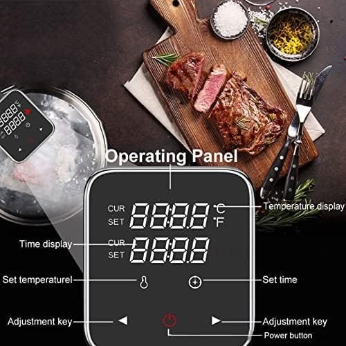 Thermal Immersion Circulator, Maintain Temperature Heat Faster 1100W Immersion Circulator US 110V Stainless Steel for Home Kitchens - Image 5