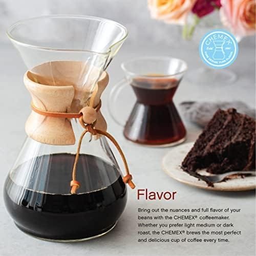 Chemex Pour-Over Glass Coffeemaker - Glass Handle Series - 6-Cup - Exclusive Packaging - Image 5