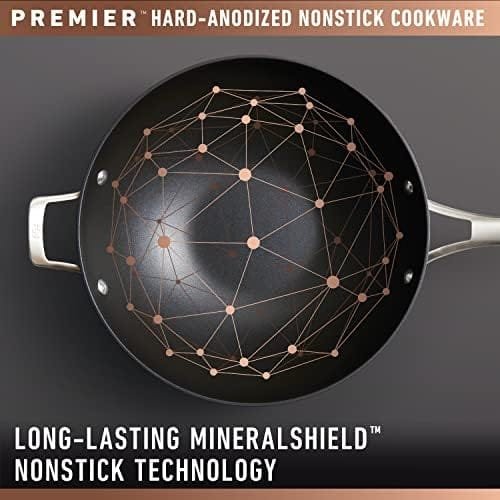 Calphalon Premier Hard-Anodized Nonstick 12-Inch Frying Pan with Lid - Image 3