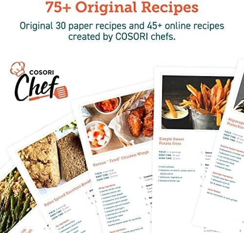 COSORI Air Fryer Toaster Oven, 12-in-1, 26QT Convection Oven Countertop, with Toast, Bake, and Broil, Smart, 6 Slice Toast, 12'' Pizza, 75 Recipes&Accessories, Black - Image 9