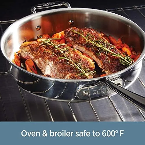 All-Clad 4111 Stainless Steel 3-Ply Bonded Dishwasher Safe French Skillet Cookware, 11-Inch, Silver - Image 6