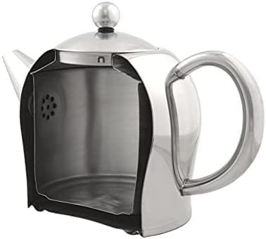 bredemeijer Santhee Double Walled Teapot, 0.5-Liter Stainless Steel Glossy Finish with Glossy Accents - Image 6