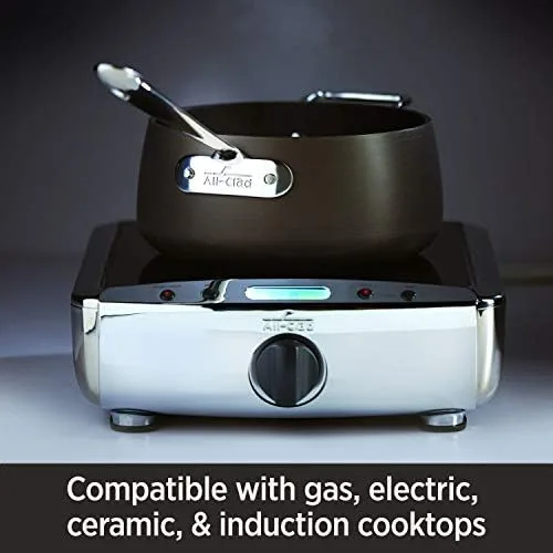 Versatile All-Clad HA1 2.5 Quart Nonstick Saucepan: Durable, Induction Oven, Broiler Safe, Stylish in Black. - Image 7