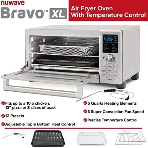 NuWave Bravo XL: 30-Qt Convection Oven, Flavor Infusion, Digital Probe, 12 Presets, 3 Fan Speeds, 5-Quartz Heating. - Image 3