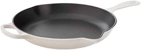 Le Creuset Enameled Cast Iron Signature Iron Handle Skillet, 11.75" (2-3/8 qt.), Meringue - Image 2