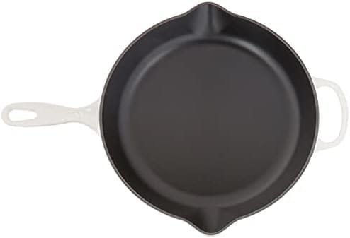 Le Creuset Enameled Cast Iron Signature Iron Handle Skillet, 11.75" (2-3/8 qt.), Meringue - Image 4