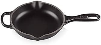 Le Creuset Enameled Cast Iron Signature Iron Handle Skillet, 6.33" (1/2 qt.), Licorice - Image 2