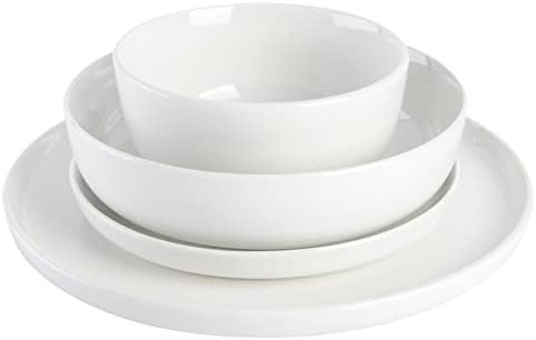 Gibson Home Oslo Porcelain Dinnerware Set, Service for 4 (16pcs), White - Image 4