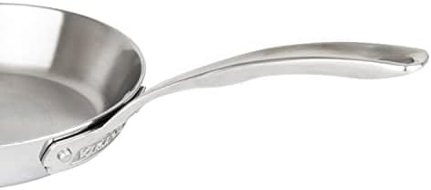 Viking Culinary Contemporary 3-Ply Stainless Steel Fry Pan, 8 Inch, Ergonomic Stay-Cool Handle, Dishwasher, Oven Safe, Works on All Cooktops including Induction - Image 4