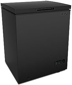Frigidaire EFRF5003-BLACK Chest Deep Freezer-GARAGE-READY, 5.0 Capacity, Black-Adjustable Thermostat-Removable Vinyl Coated Wire Basket-Easy Defrost Drain, 5 cu ft - Image 7