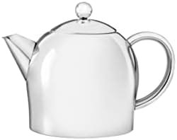 bredemeijer Santhee Double Walled Teapot, 0.5-Liter Stainless Steel Glossy Finish with Glossy Accents - Image 2