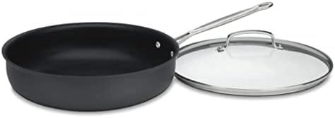 Cuisinart 12-Inch Deep Fry Pan w/Cover, Chef's Classic Nonstick Hard Anodized Collection, 622-30DFP1 - Image 3