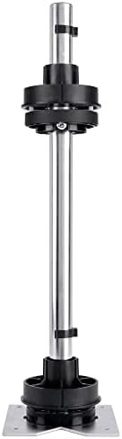 Rev-A-Shelf 2 Tier Kidney Cut Lazy Susan for Corner Base Cabinets, Plastic, 24" Double Shelf Swivel Kitchen Spice/Can Organizer, White, 3472-24-11-52 - Image 6