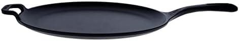 Victoria 12-Inch Cast Iron Comal Pizza Pan with a Long Handle and a Loop Handle, Preseasoned with Flaxseed Oil, Made in Colombia - Image 8
