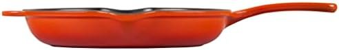 Le Creuset Classic Cast Iron Handle Skillet, 9", Flame - Image 4
