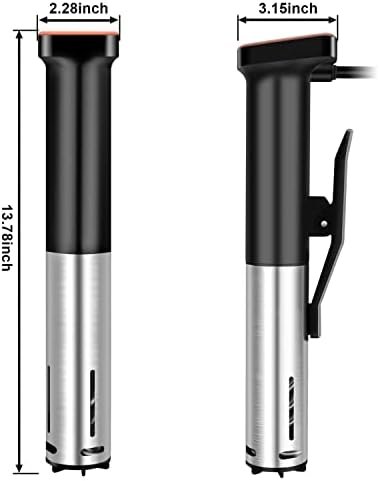 Upesitom Sous Vide Machine 1100W Sous Vide Cooker, IPX7 Waterproof Immersion Circulator Precisional Cooker with Temperature Control, Digital Timer, Ultra-quiet & Fast Heating, Touch Control - Image 10