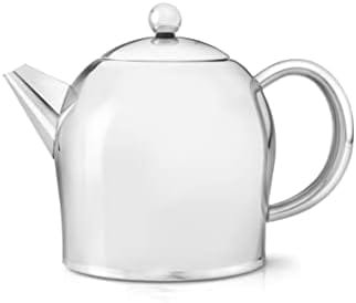 bredemeijer Santhee Double Walled Teapot, 0.5-Liter Stainless Steel Glossy Finish with Glossy Accents - Image 4