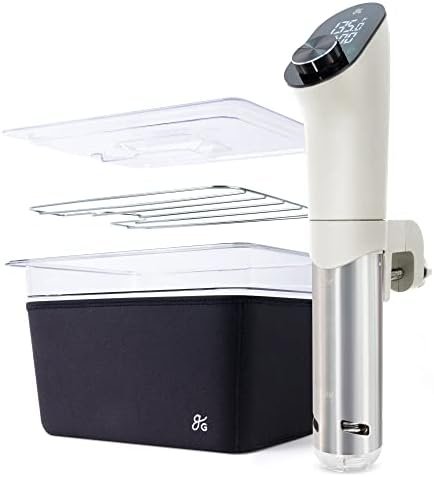 Greater Goods Pro Sous Vide Kit - An 1100 Watt, Powerful, Precise Sous Vide Cooker and Premium, Plastic Container with Sous Vide Rack, Lid, and Neoprene Sleeve | Designed in St. Louis (Birch Kit) - Image 2