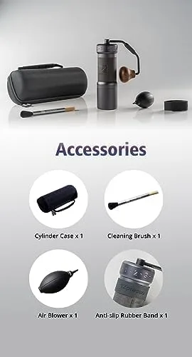 1Zpresso K-Ultra Manual Coffee Grinder Iron Gray with Assembly Consistency Grind Stainless Steel Conical Burr, Foldable Handle, Numerical External Adjustable Setting, All-Round Grinder - Image 8