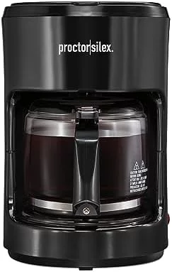 Proctor Silex Coffee Maker, Works with Smart Plugs That are Compatible with Alexa, Auto Pause and Serve, 10-Cup, Black - Image 3
