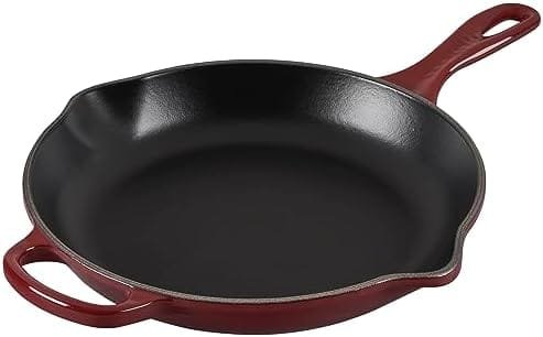 Le Creuset Enameled Cast Iron Signature Iron Handle Skillet, 10.25", Rhone - Image 2