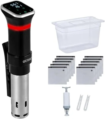 Gudac Sous Vide Precision Cooker, 1100 Watts, Sous Vide Machine Kit, Immersion Circulator, With 6L Water Container and 10pcs Sous Vide Bags - Image 2