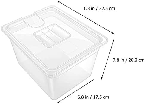 Hemoton 6L Sous Vide Container with Lid Food Storage Container Sleeve Slow Cooker Box Storage Case for Home Kitchen Transparent - Image 8