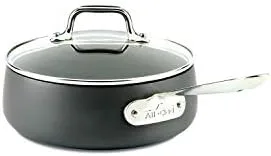 Versatile All-Clad HA1 2.5 Quart Nonstick Saucepan: Durable, Induction Oven, Broiler Safe, Stylish in Black. - Image 2