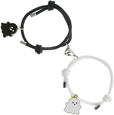 FLYXLH Matching Bracelets for Couples - Magnetic Couple Bracelet Set, Couple Bracelets for Boyfriend and Girlfriend lover - Image 2
