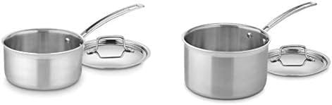 Cuisinart MultiClad Pro Stainless Steel 2-Quart Saucepan with Cover & MCP194-20N MultiClad Pro Stainless Steel 4-Quart Saucepan with Cover - Image 2