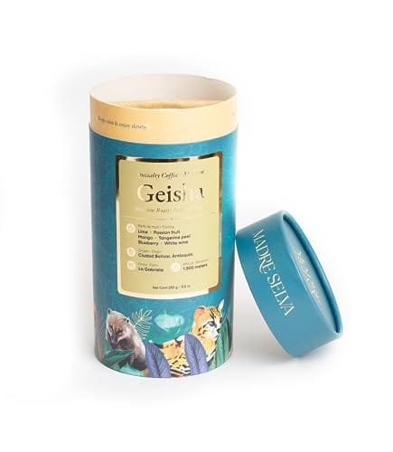 Colombian Specialty Coffee, Geisha, Cafe Madre Selva, 100% arabica Selected Coffee, Whole Beans, Medium Roast, Black Coffee, Gourmet quality, Fresh Coffee, Single Origin, 8.8 Ounce/250g - Image 3