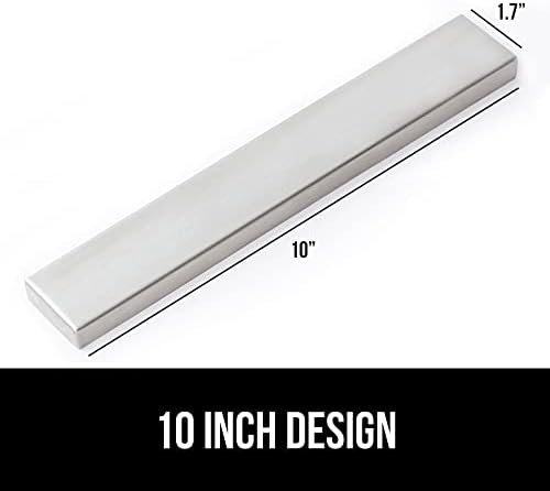 The Original Gorilla Grip Stainless Steel Magnetic Knife Holder, Heavy Duty Magnet Strip for Knives, Wall or Refrigerator Mounted Bar, Easy Install Rack, Securely Store and Organize Kitchen, 10 Inch - Image 8