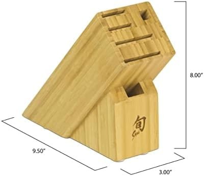 Shun Cutlery Premier Grey 5-Piece Starter Block Set, Kitchen Knife & Knife Block Set, Includes 8” Chef's Knife, 4” Paring Knife, 6.5” Utility Knife, & Honing Steel, Handcrafted Japanese Kitchen Knives - Image 3