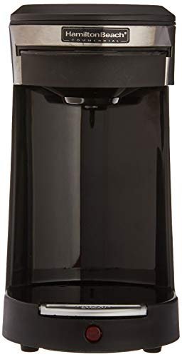 Hamilton Beach Commercial Deluxe Coffeemaker-Black/Stainless Steel Single Hospitality 3-Minute Brew Time, Stainless Steel/Black-1030390, 1 Cup Coffee Pod Brewer - Image 4