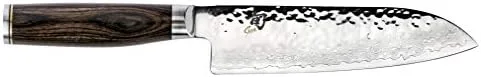 Shun Premier 7" Santoku Knife Hand-Sharpened, Handcrafted in Japan, Light, Agile and Easy to Maneuver, 7-Inch, Silver - Image 2