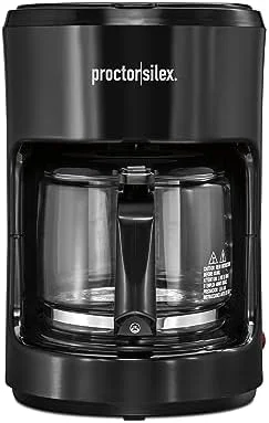 Proctor Silex Coffee Maker, Works with Smart Plugs That are Compatible with Alexa, Auto Pause and Serve, 10-Cup, Black - Image 2