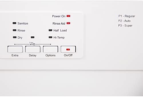 Magic Clean MCDW24WI Dishwasher 24-Inch Built in with 3 Wash Options and Automatic Cycles, Stainless Steel Construction with Electronic Control LED Display, Low Noise Rating, White - Image 5