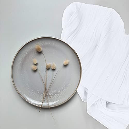 RUVANTI Flour Sack Towels 6 Pack 28"x28", Ring Spun 100% Cotton Flour Sack Dish Towels, Machine Washable, Absorbent Tea Towels - Flour Sack Kitchen Towels for Drying & Cleaning - White - Image 8