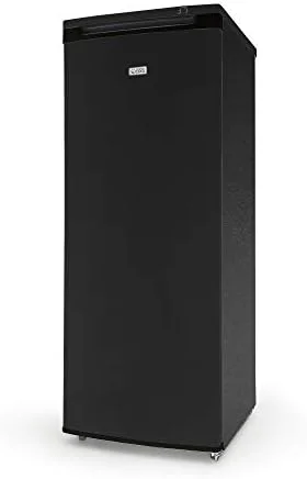 Commercial Cool Upright Freezer, Stand Up Freezer 6 Cu Ft with Reversible Door, Black - Image 2