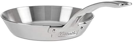 Viking Culinary Contemporary 3-Ply Stainless Steel Fry Pan, 8 Inch, Ergonomic Stay-Cool Handle, Dishwasher, Oven Safe, Works on All Cooktops including Induction - Image 2
