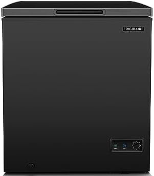 Frigidaire EFRF5003-BLACK Chest Deep Freezer-GARAGE-READY, 5.0 Capacity, Black-Adjustable Thermostat-Removable Vinyl Coated Wire Basket-Easy Defrost Drain, 5 cu ft - Image 2