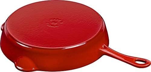 Staub Cast Iron 11-inch Traditional Skillet - Cherry, Made in France - Image 5