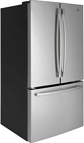 GE GNE27JYMFS 36" French Door Refrigerator with 27 cu. ft. Total Capacity Energy Star LED Lighting Internal Water Dispenser Spill-Proof Shelves in Fingerprint Resistant Stainless Steel - Image 3