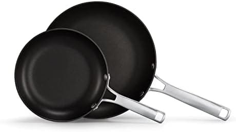 Calphalon Classic Hard-Anodized Nonstick Frying Pan Set, 8-Inch and 10-Inch Frying Pans - Image 2