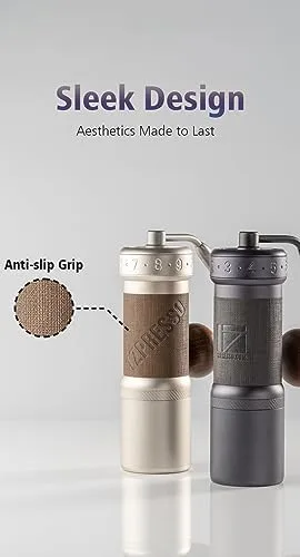 1Zpresso K-Ultra Manual Coffee Grinder Iron Gray with Assembly Consistency Grind Stainless Steel Conical Burr, Foldable Handle, Numerical External Adjustable Setting, All-Round Grinder - Image 9