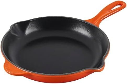 Le Creuset Classic Cast Iron Handle Skillet, 9", Flame - Image 2